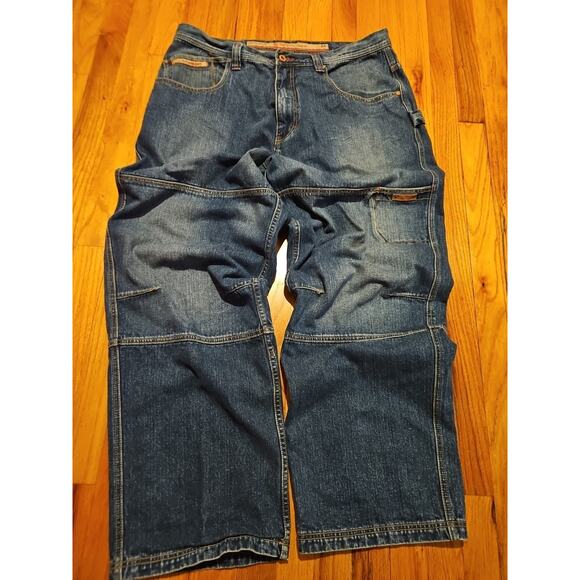 Vintage Y2K Pepe Jeans Men's Loose Fit Baggy Wide Leg Denim Skater Size 40x32 - Picture 1 of 9
